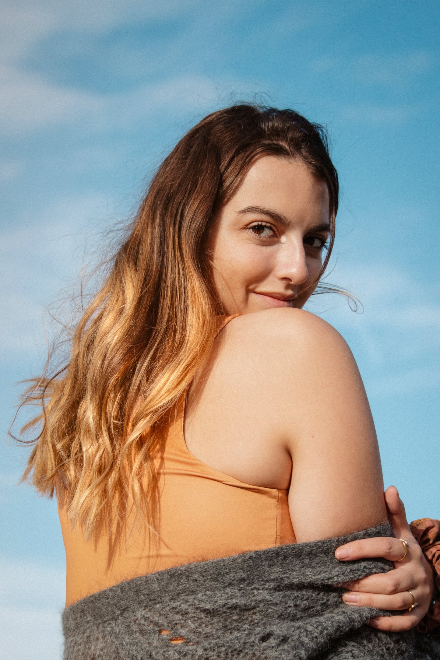Bralette largo Iris Kaki Flores mágicas