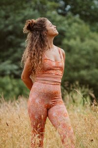 Bralette largo Iris Flower field
