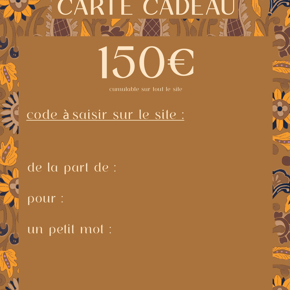 Carte-cadeau Alma lua : tapis, vêtements et accessoires de yoga fleuris et colorés