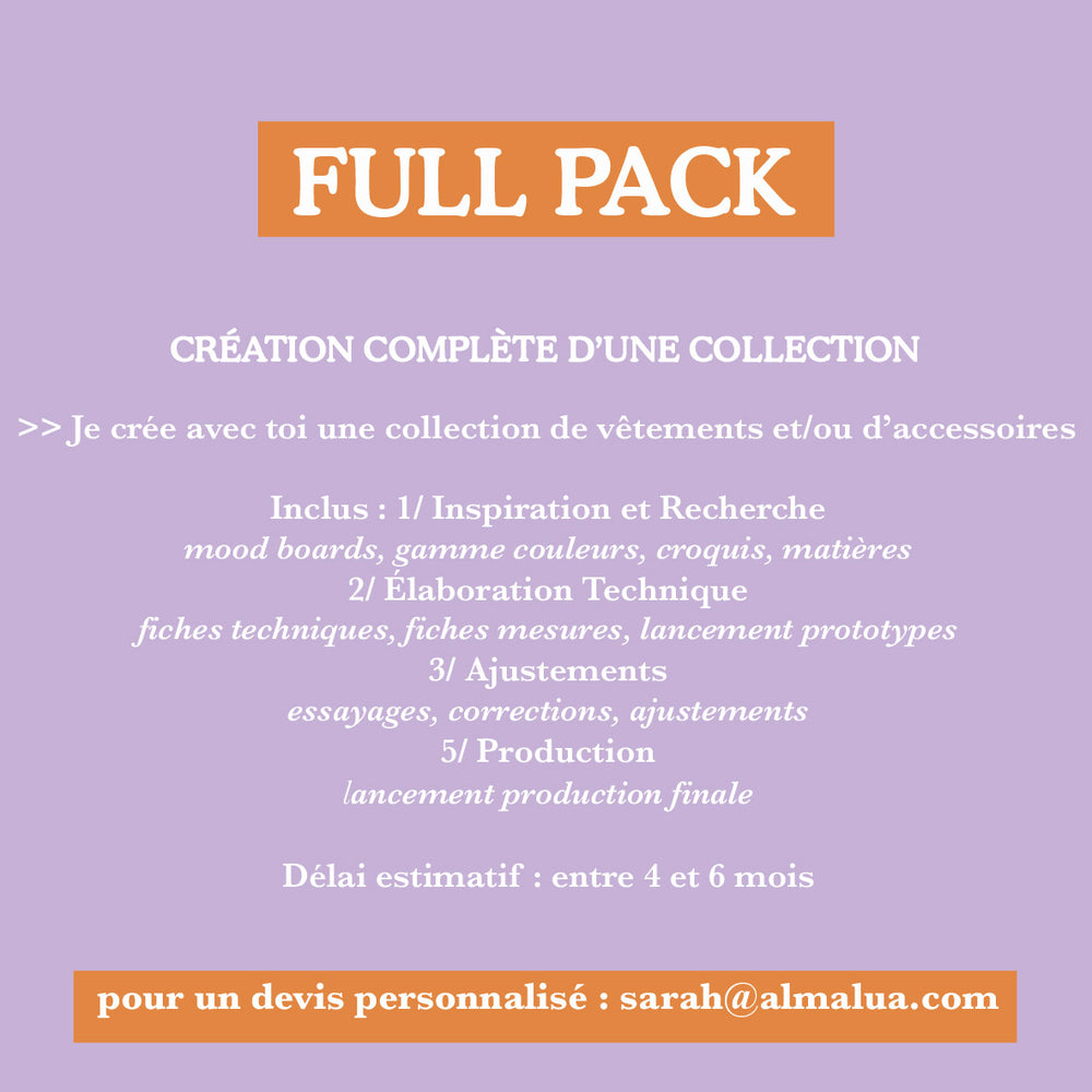 Stylisme freelance - Full pack