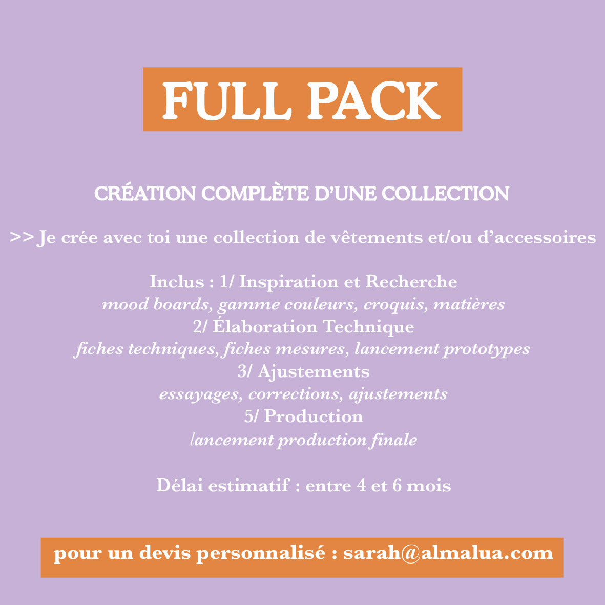 Stylisme freelance - Full pack