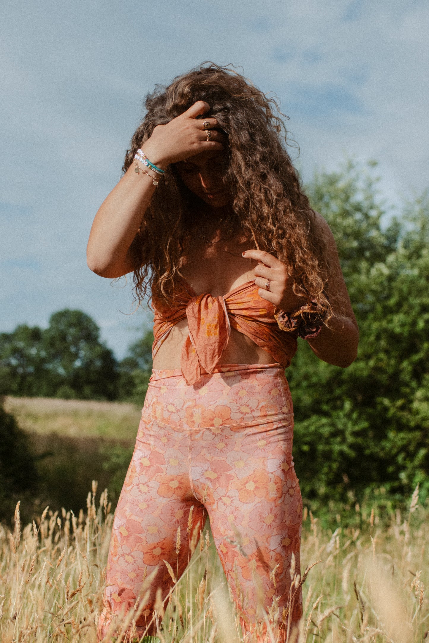 Legging flare Flower field